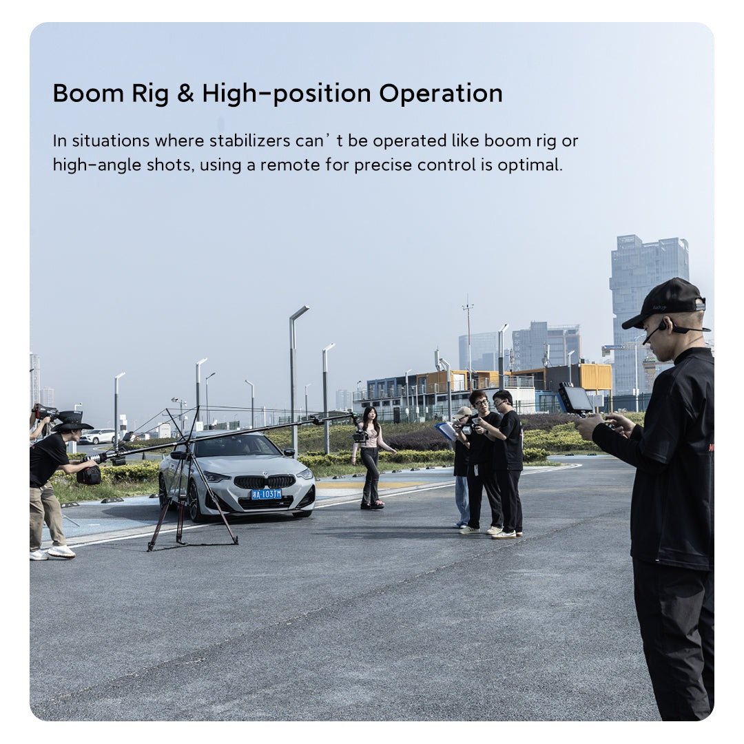 Boom rig and high-position operation