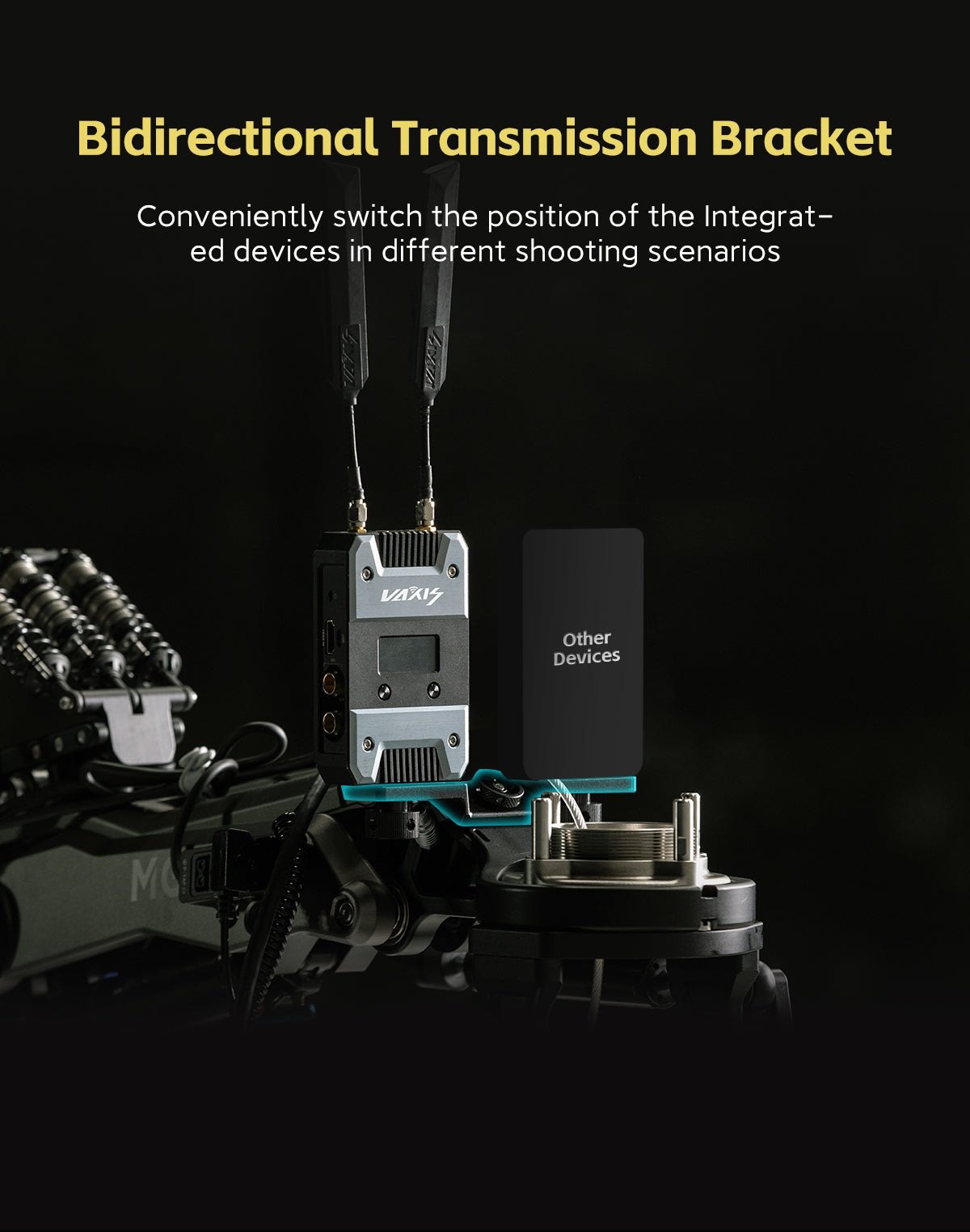 Bidirectional transmission bracket