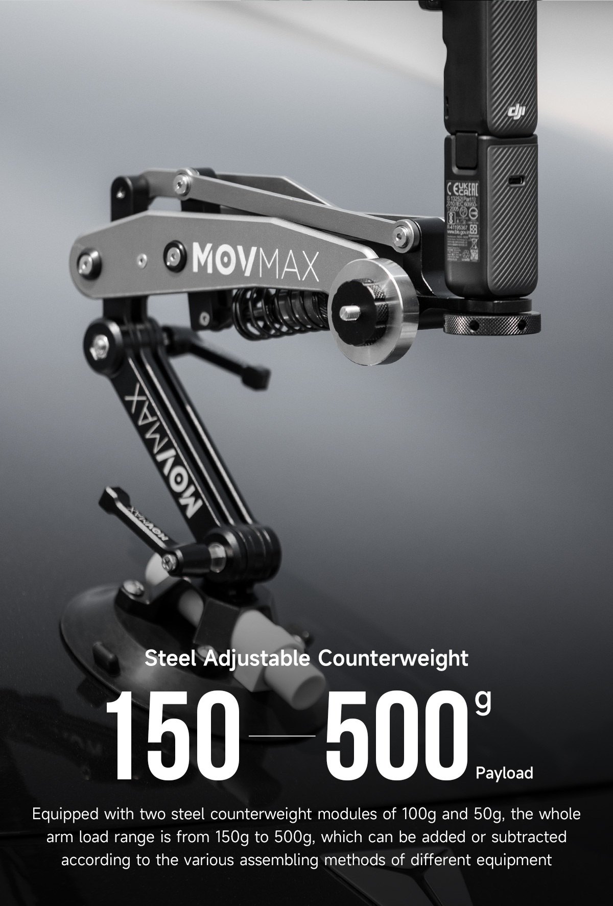Payload from 150 to 500 g
