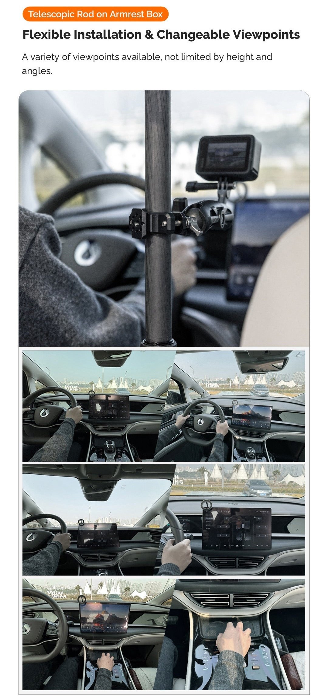 Rod on the armrest: freedom