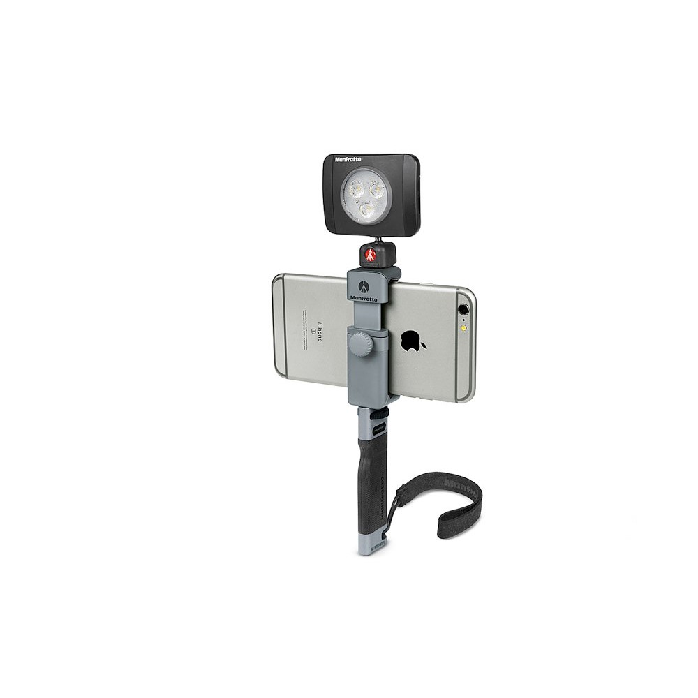 Complete mobile rig with Manfrotto MTWISTGRIPH handle