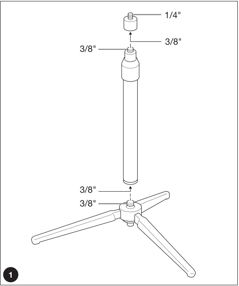 Two attachment sizes