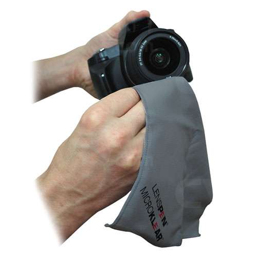 LensPen MicroKlear cleaning a camera housing