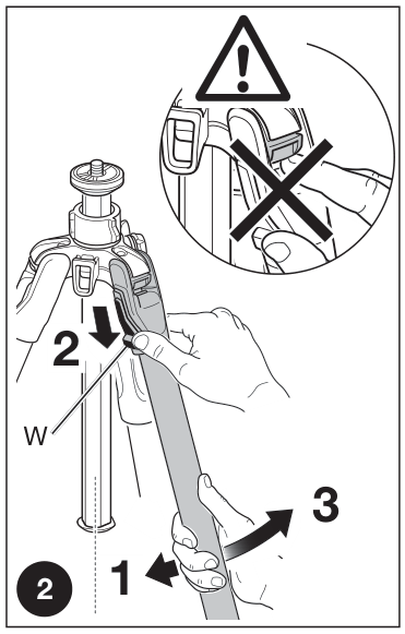 Set the leg angle safely