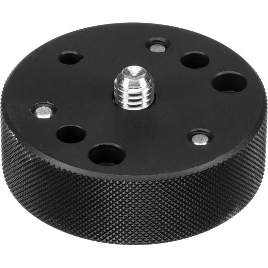 Manfrotto 120-38 tripod spacer with a 3/8″ male screw on top