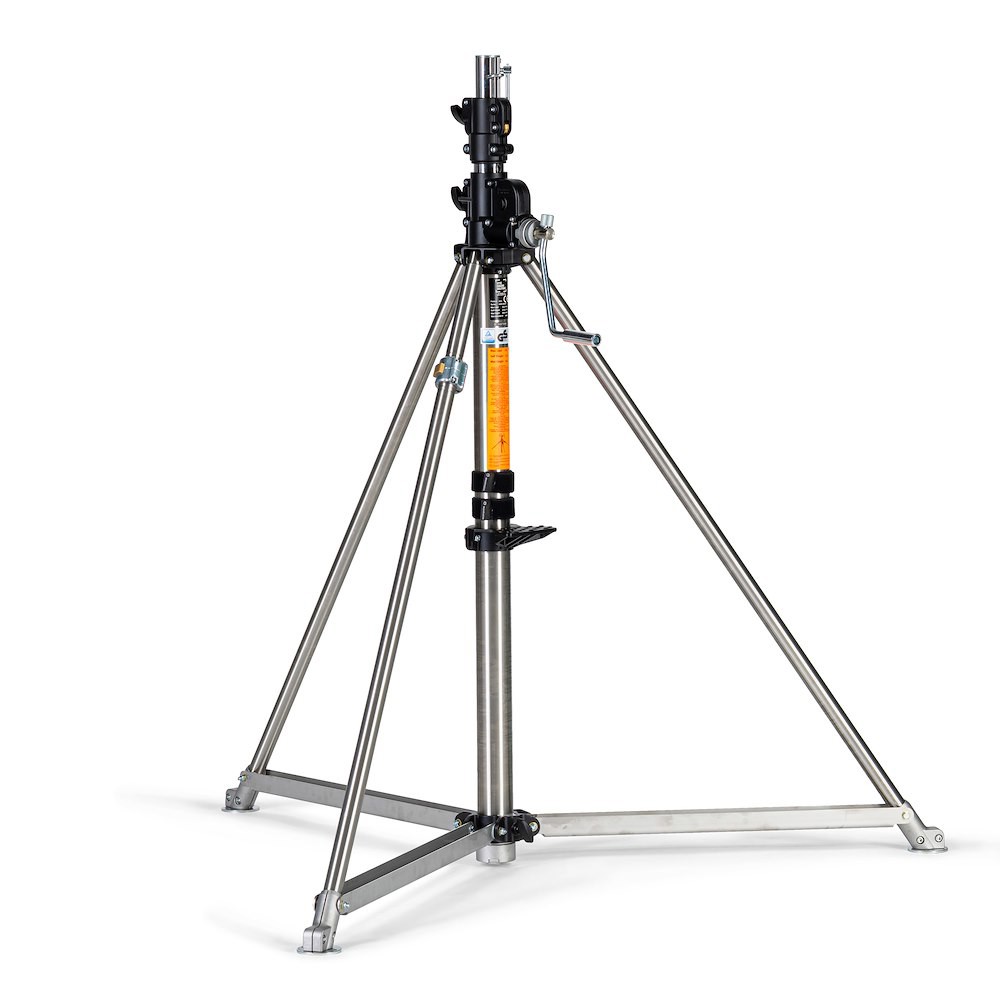 Manfrotto 387XU stainless steel Super Wind Up stand