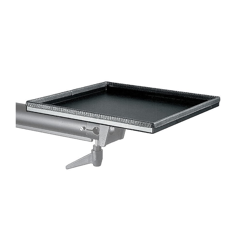Manfrotto 844 29 by 29 cm accessory tray mounted on a studio support arm