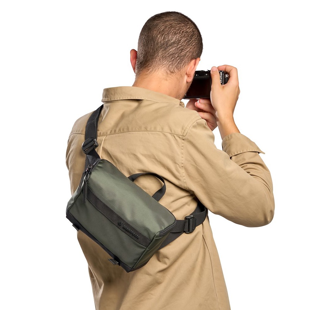 Manfrotto Street Waist Bag MB MS2-WB worn as a sling