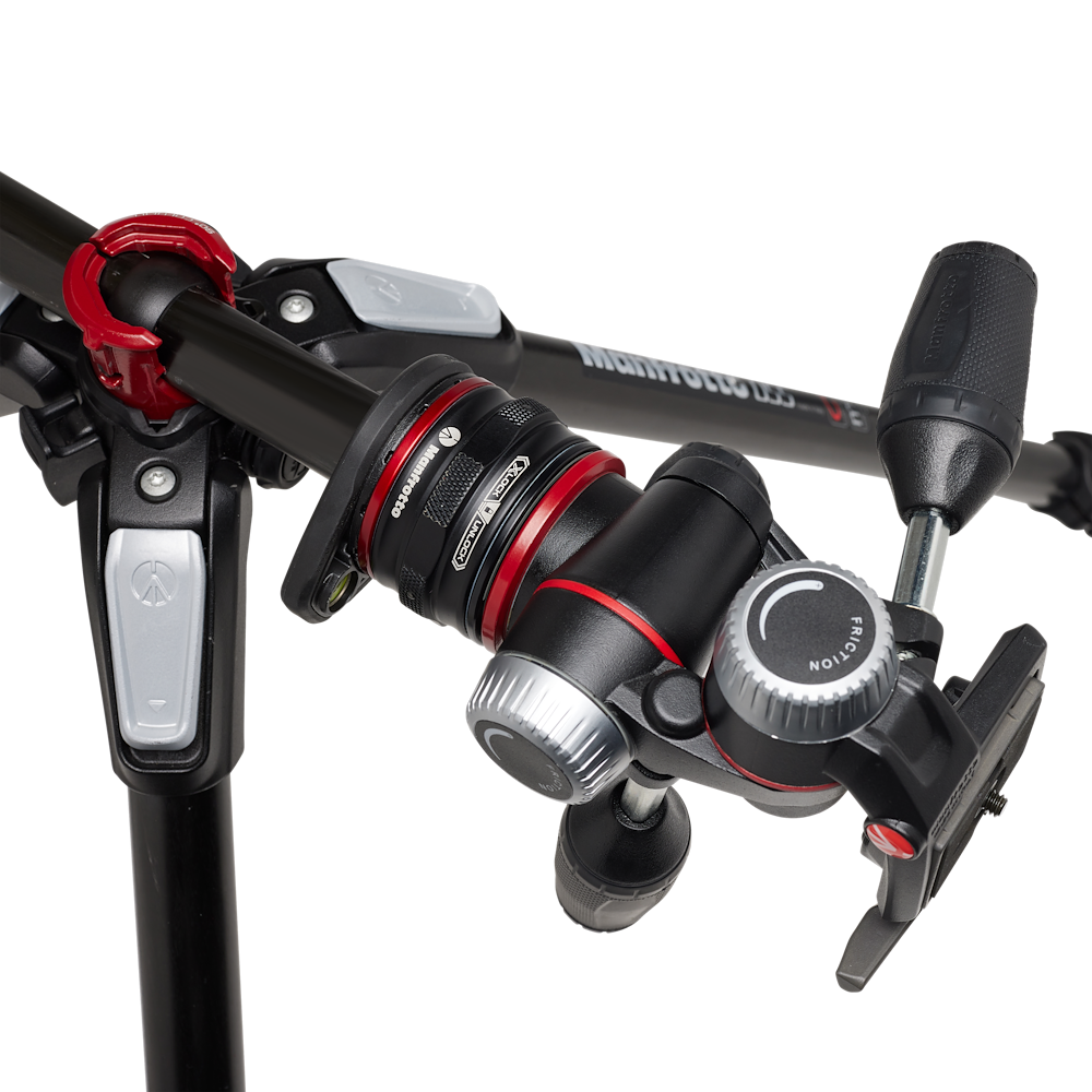 Horizontal centre column on the Manfrotto 055 tripod