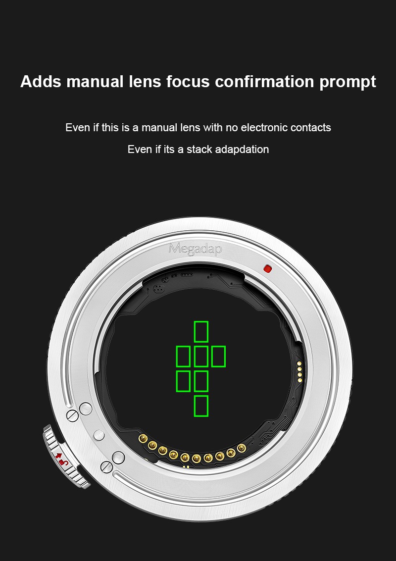Megadap ETZ21 Pro+ – Focus confirmation for manual lenses