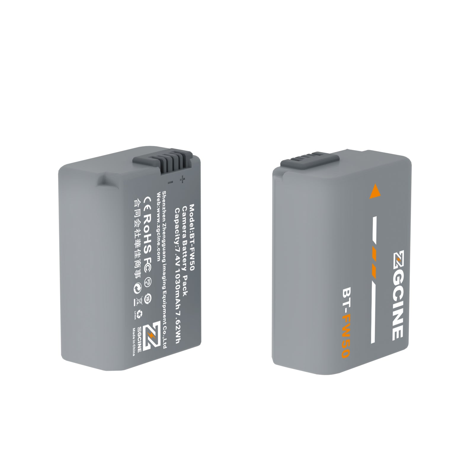 ZGCINE BT-FW50 battery for Sony NP-FW50