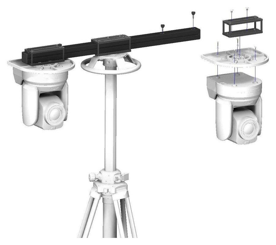 Cartoni T-Bar – Mounting on the column