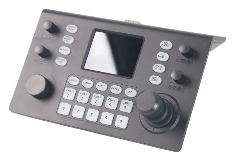 PTZ camera controller for NDI networks