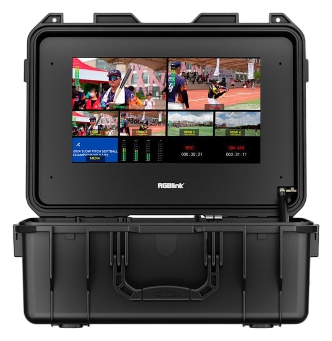 A complete control room in a carry case