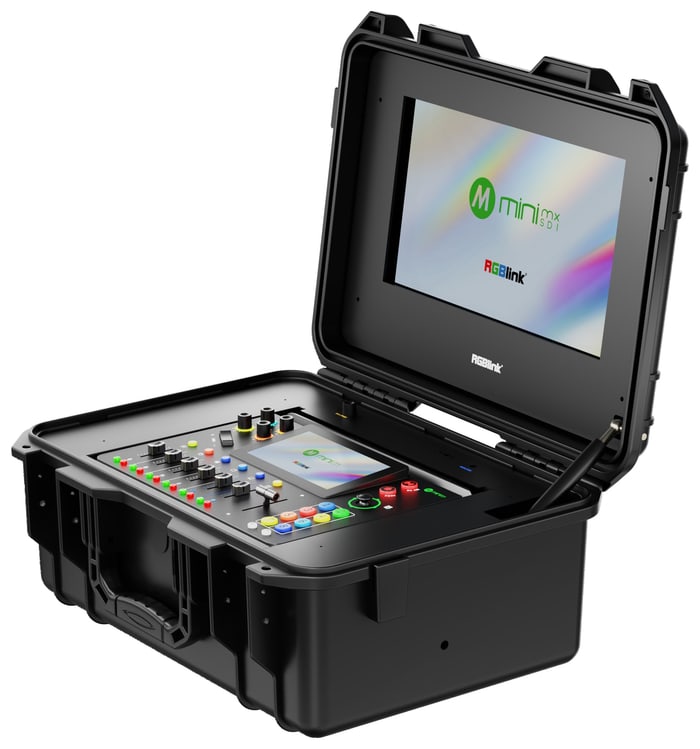 A complete control room in a carry case