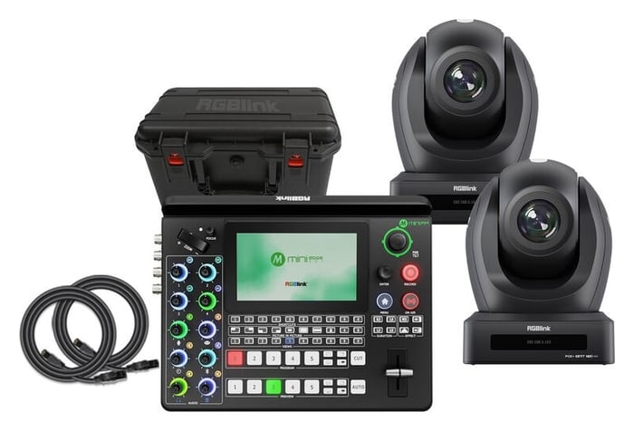 A switcher and two cameras in one set