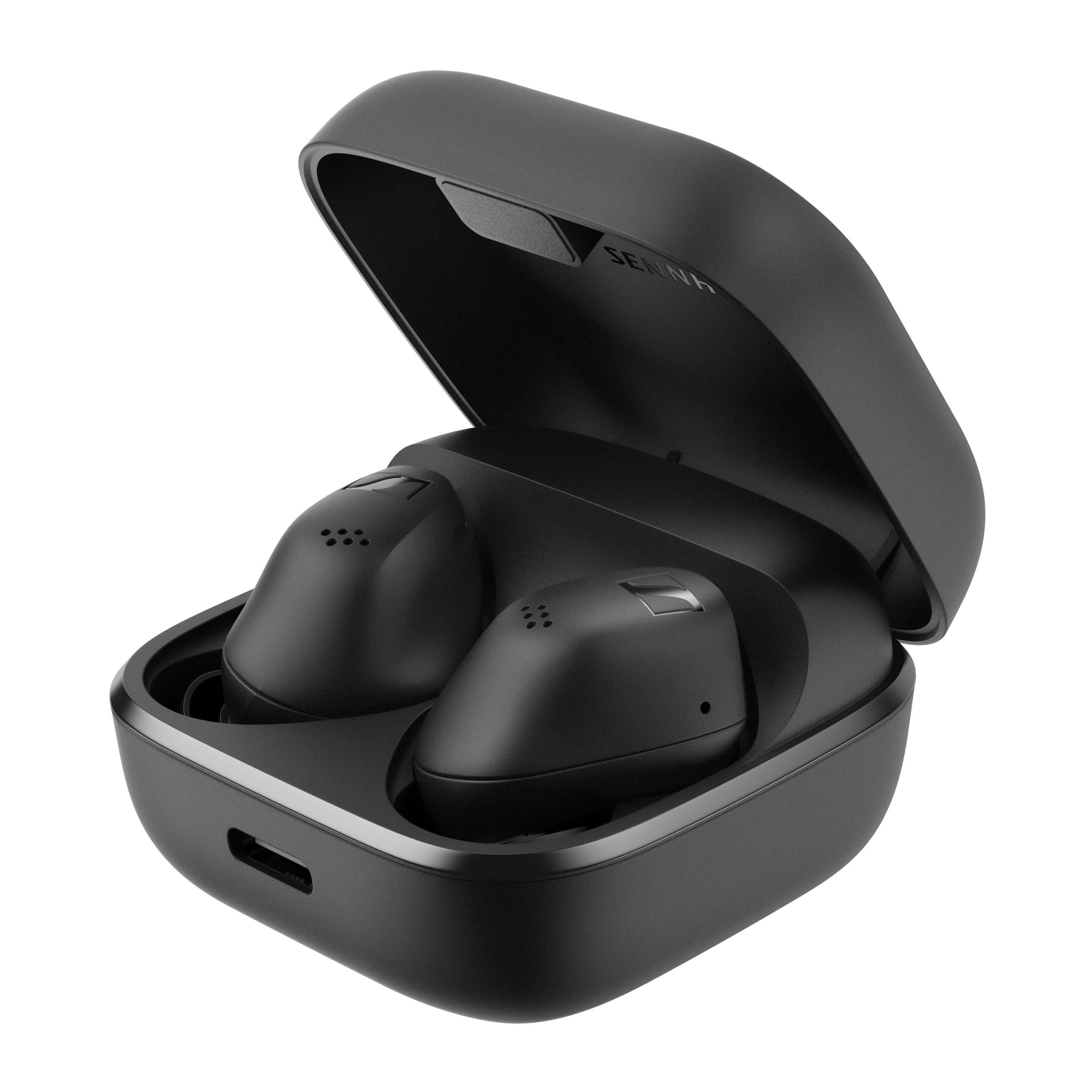 Black ACCENTUM True Wireless earbuds detail