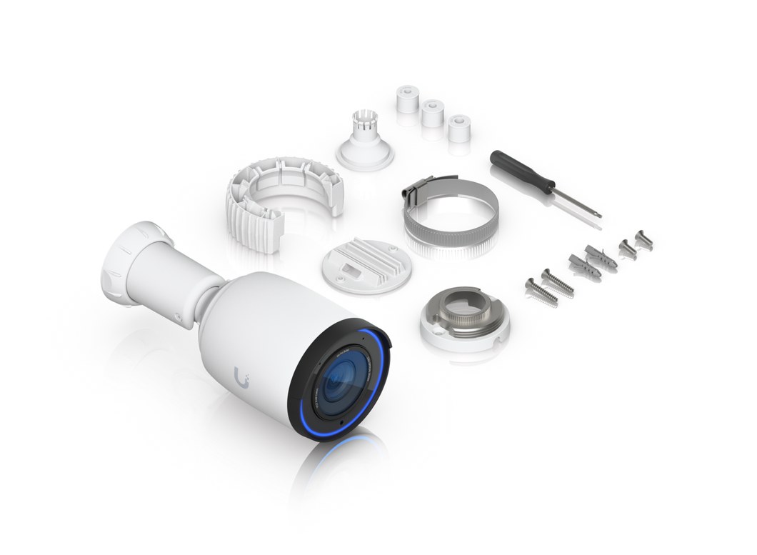 Ubiquiti UniFi Protect G6 Pro Bullet, white – Wall, ceiling or pole mounting