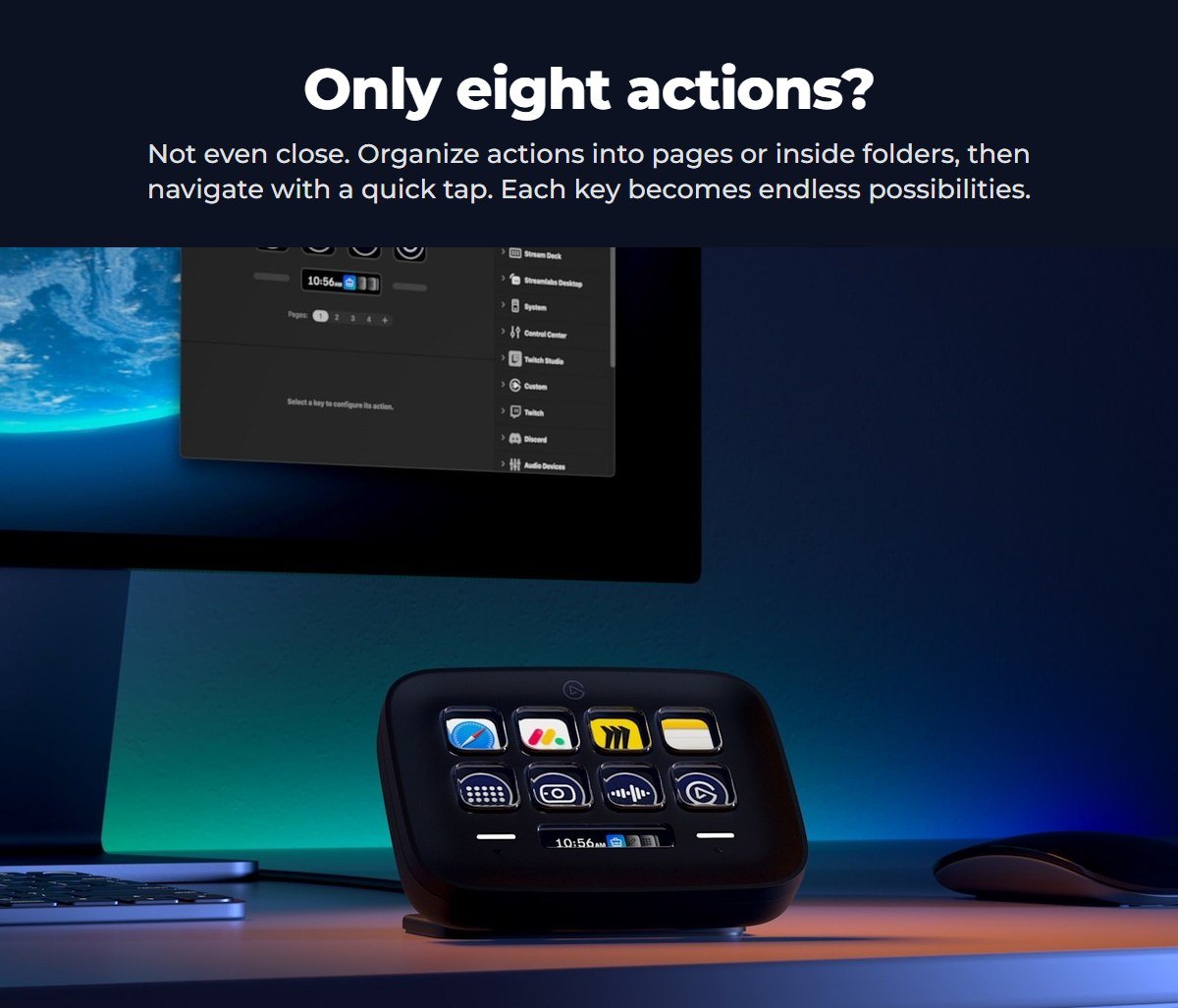 More than eight actions