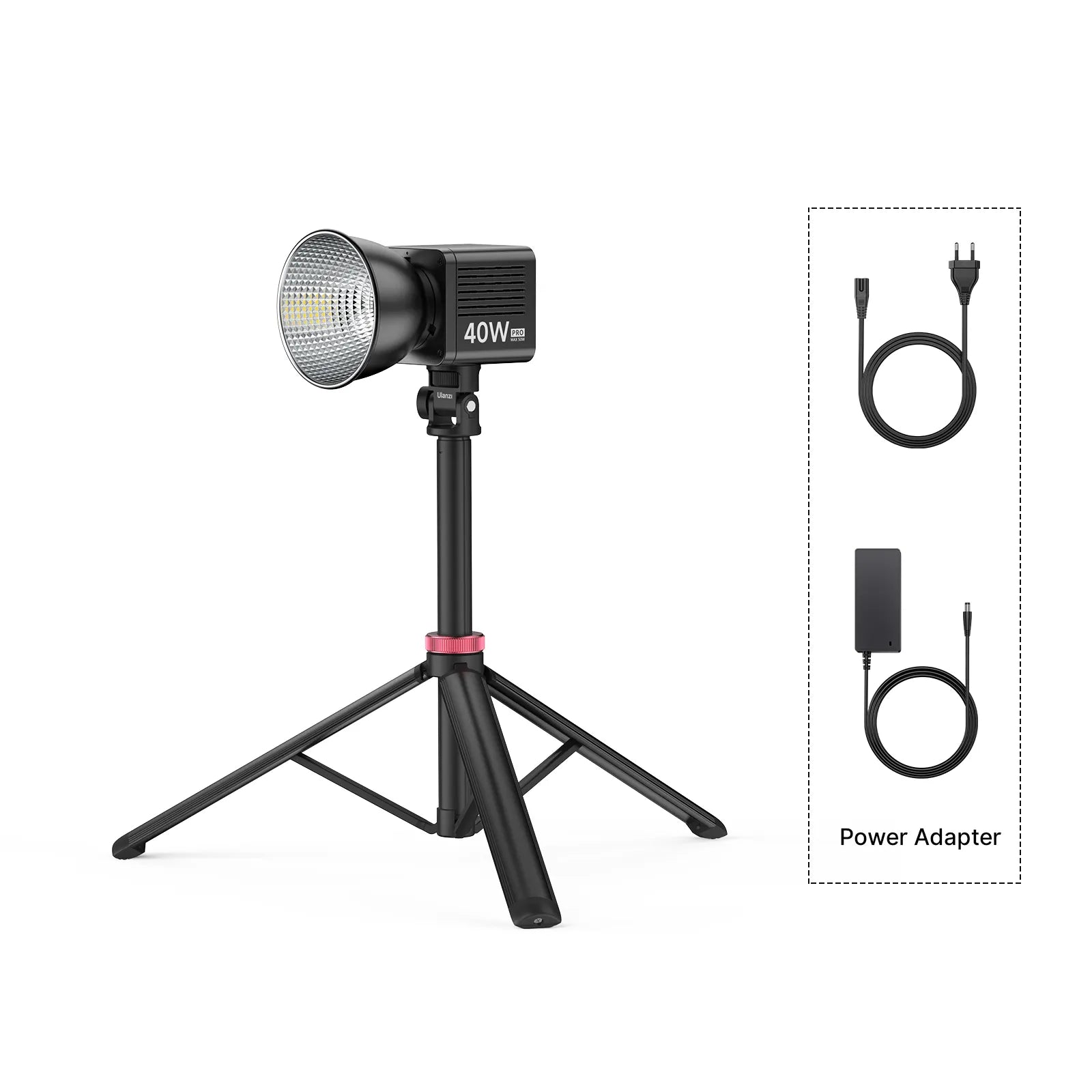 Ulanzi L023 40W Pro used with a diffusion modifier