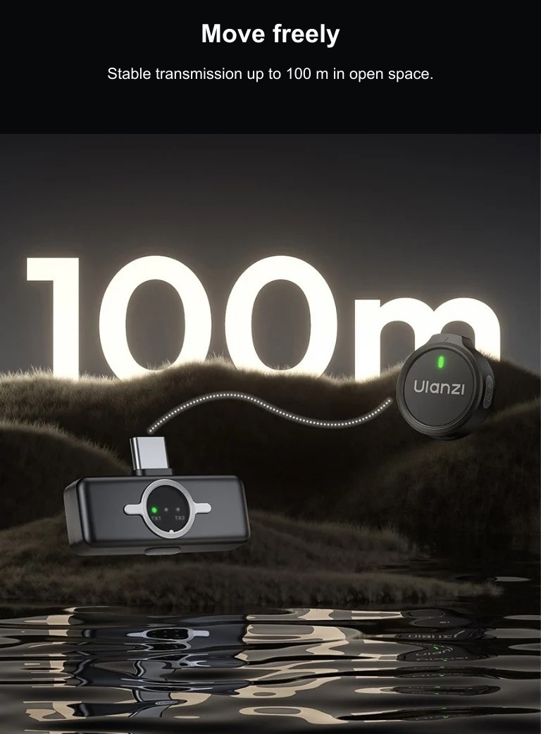 Range up to 100 metres