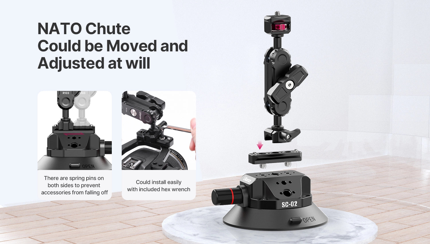 Ulanzi SC-02 Strong Suction Cup Mount 4.5″