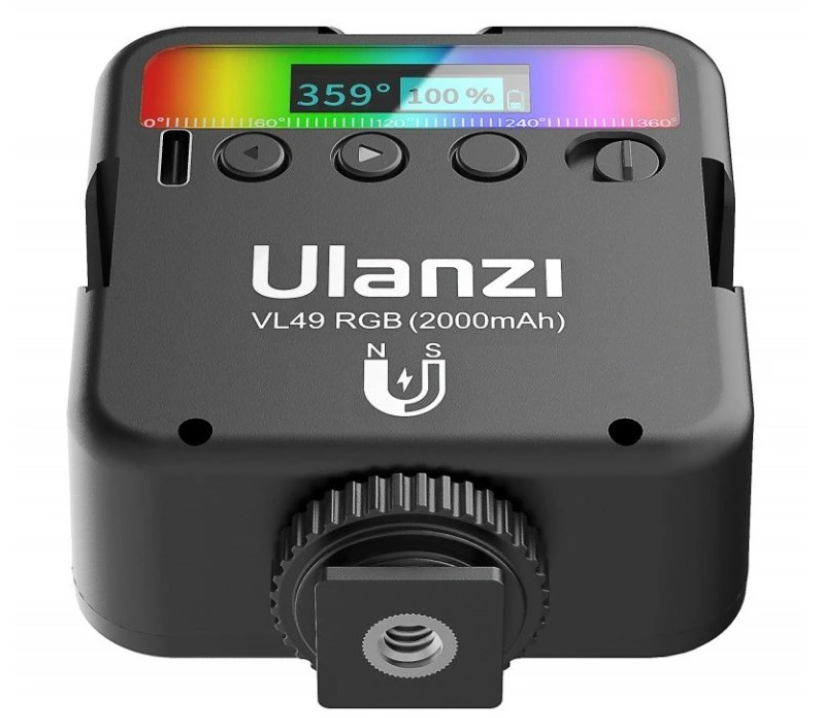 Ulanzi VL49 RGB LED Light zadní ovládání