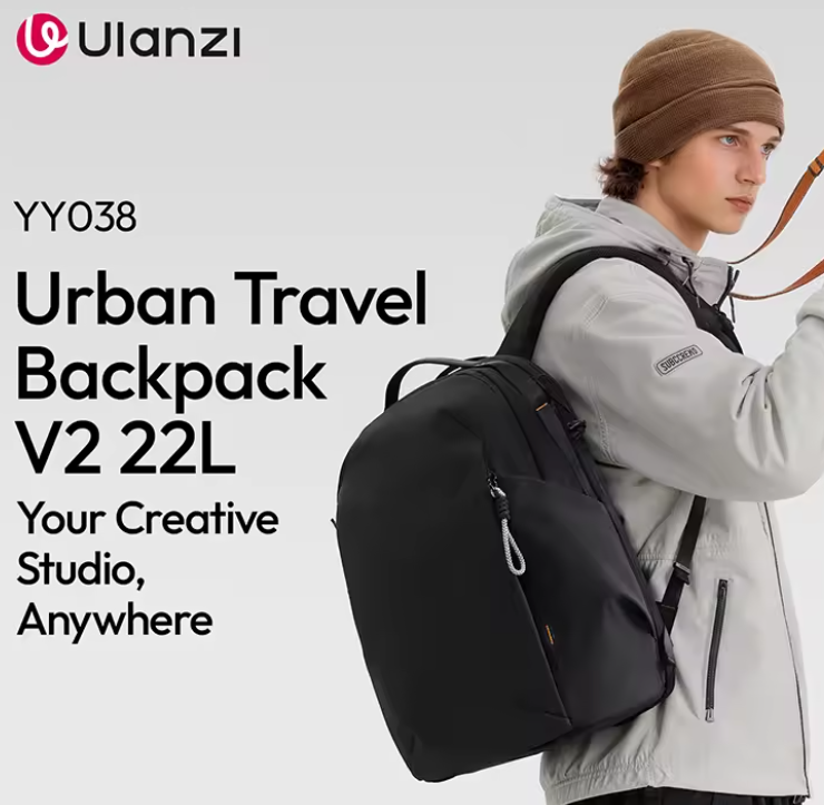 Ulanzi YY038 Urban Travel Backpack V2 22L Black