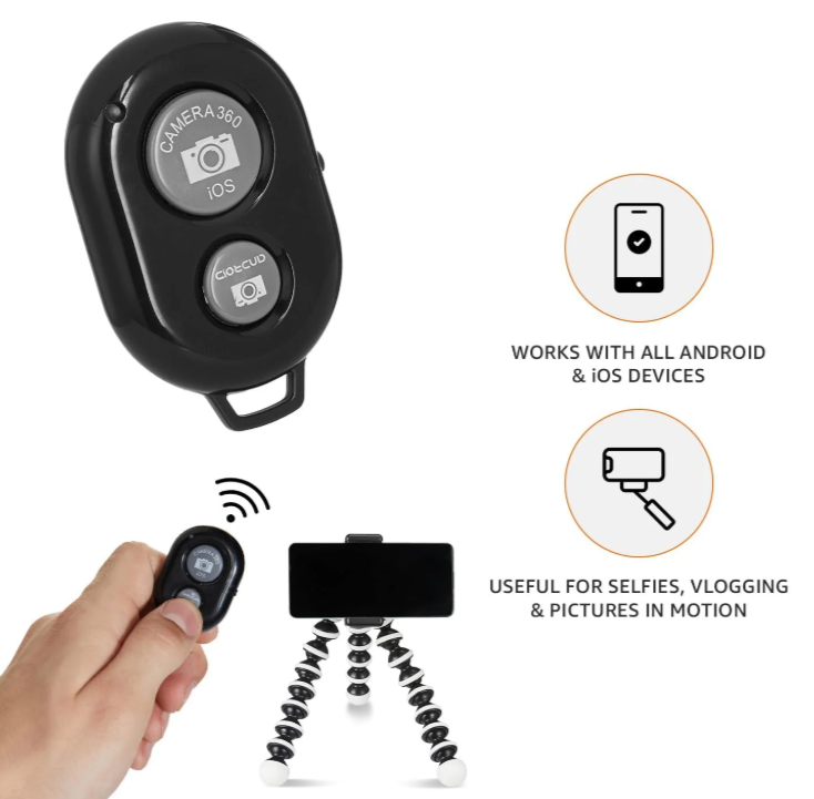 Ulanzi Bluetooth Remote použití se stativem