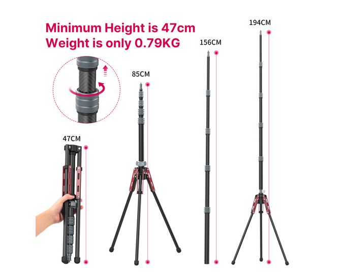 Adjustable Ulanzi MT-49 tripod legs