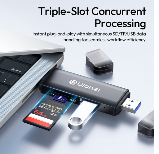 Simultaneous SD, microSD and USB operation on Ulanzi CR3