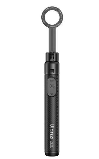 Folded Ulanzi SK27 with magnetic mount and built-in remote