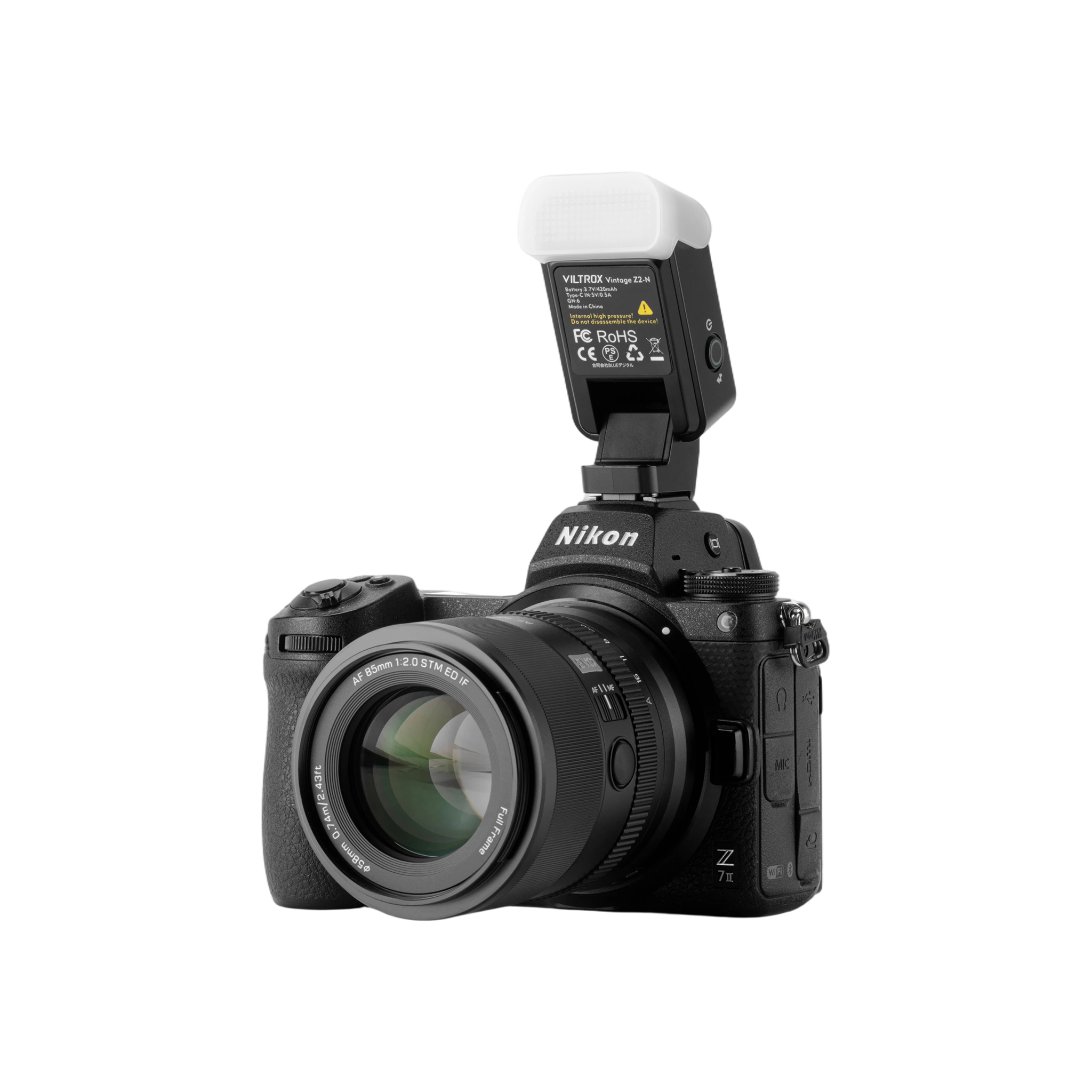 Viltrox Vintage Z2-N mounted on a Nikon camera