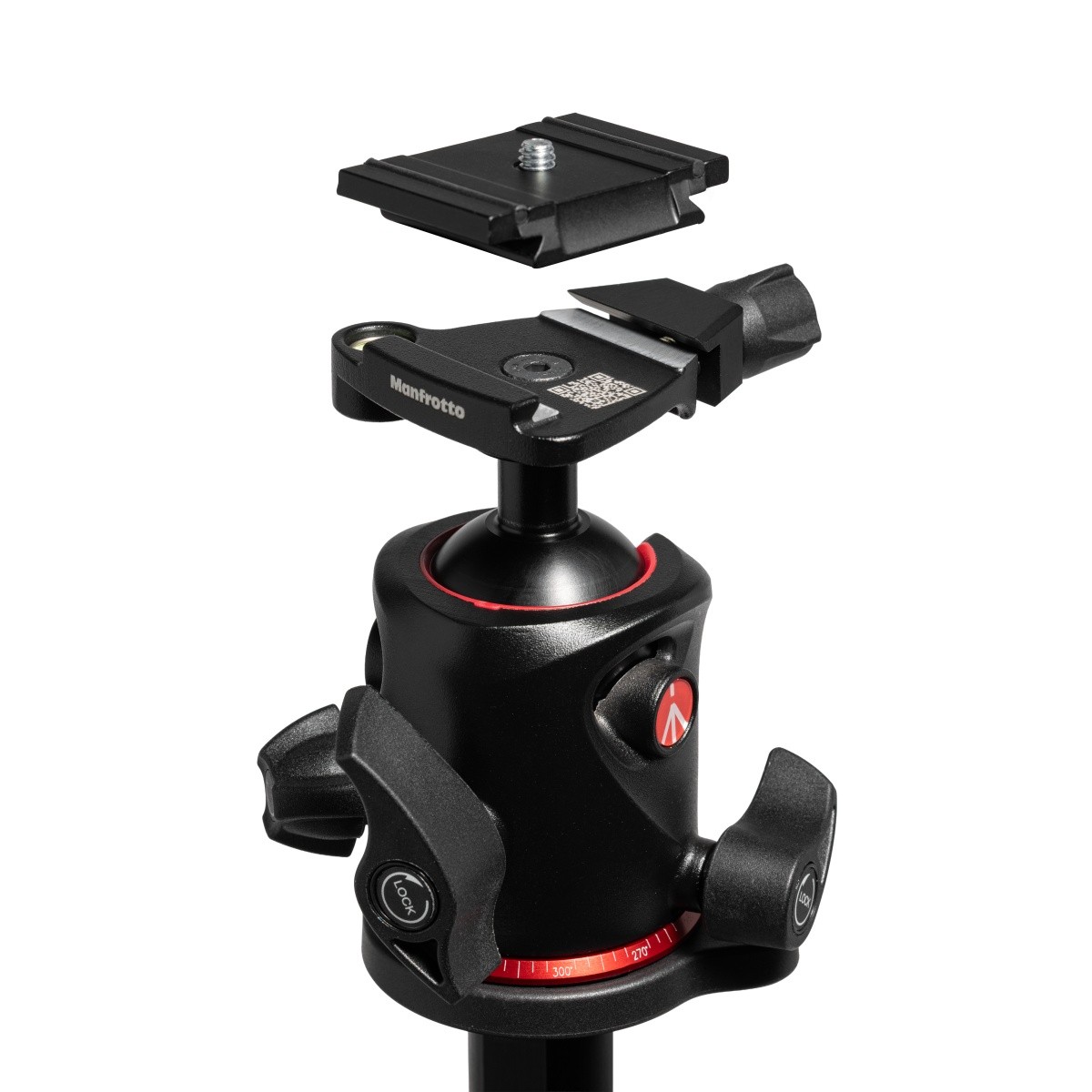 Top Lock attachment on the XPRO ball head