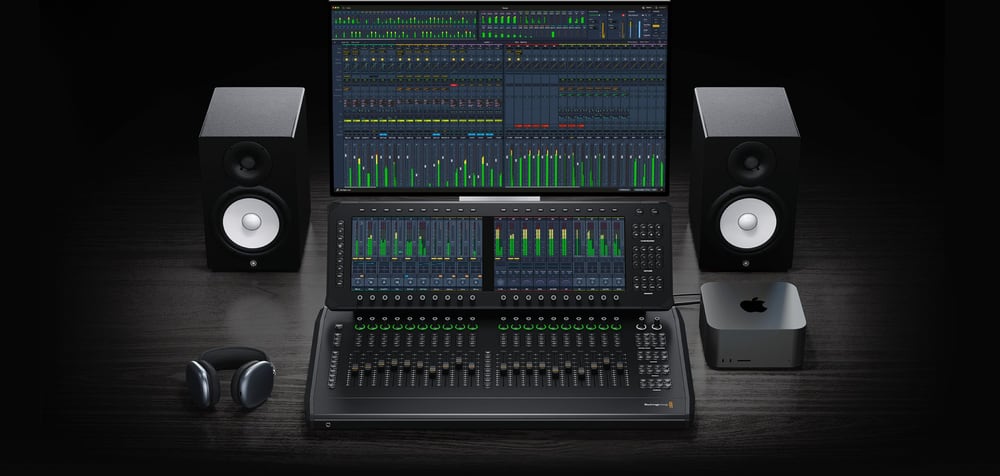 Blackmagic Design Fairlight Live Audio Panel 20 – Channel strips and touchscreens