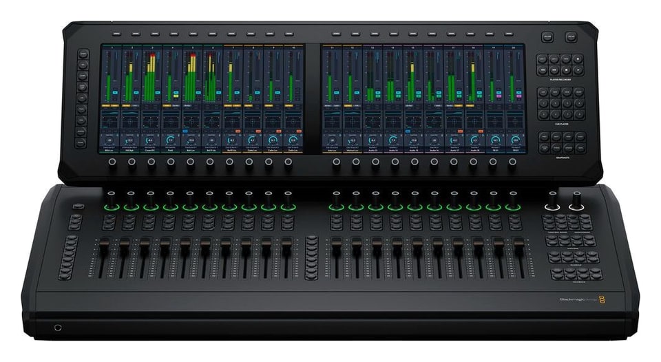 Blackmagic Design Fairlight Live Audio Panel 20 – Upper deck: functions and processing