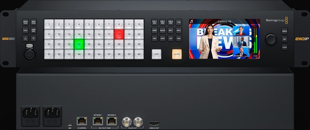 ATEM Monitoring Rack Panel 40 – Monitoring right in the rack