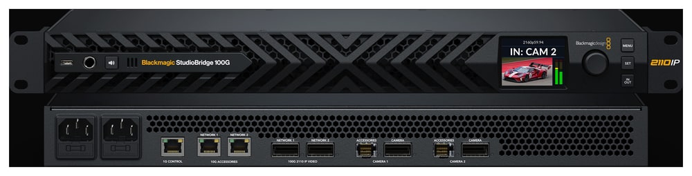 Blackmagic StudioBridge 100G – Two channels, one robust signal chain
