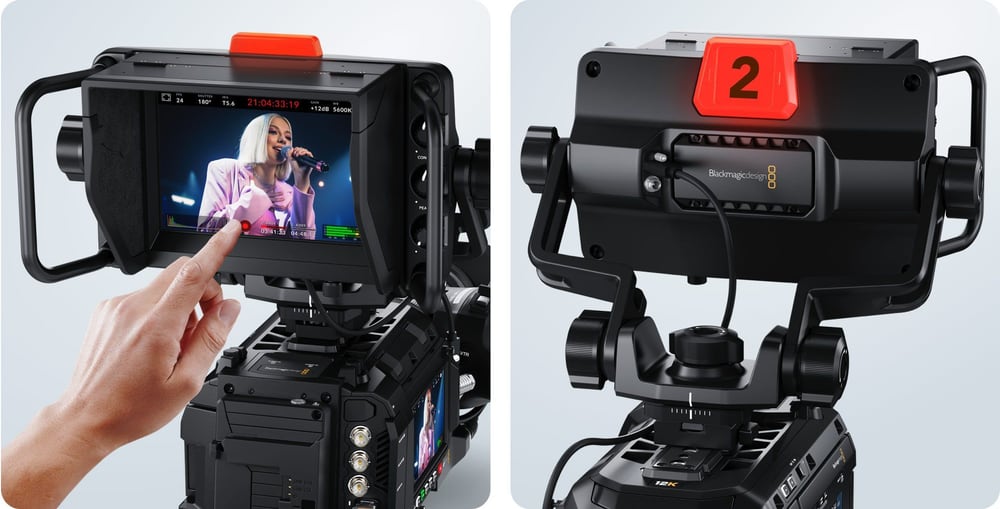 Blackmagic Design URSA Cine Studio Viewfinder – Articulated mount and grab handles