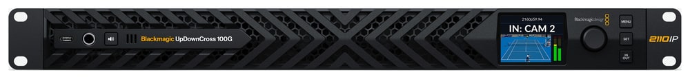Blackmagic UpDownCross 100G – Monitoring right at the rack