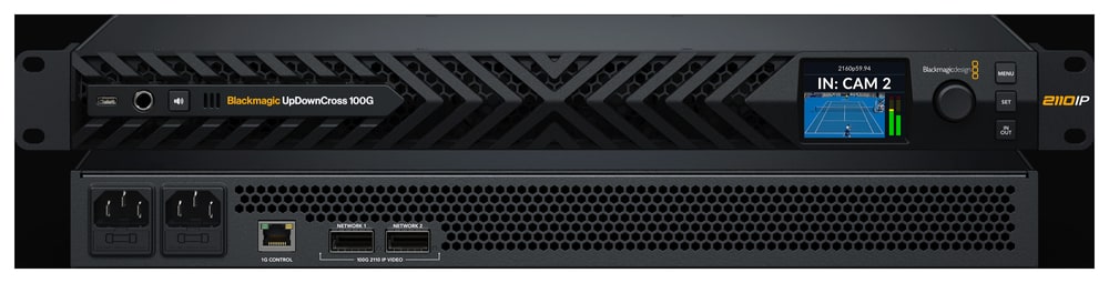 Blackmagic UpDownCross 100G – A redundant network without compromise