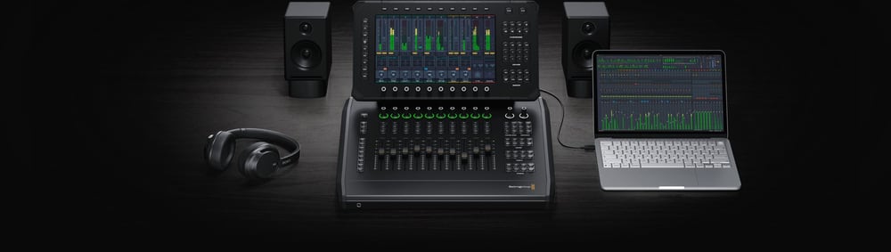 Blackmagic Design Fairlight Live Audio Panel 10 – Channel strips and touchscreens