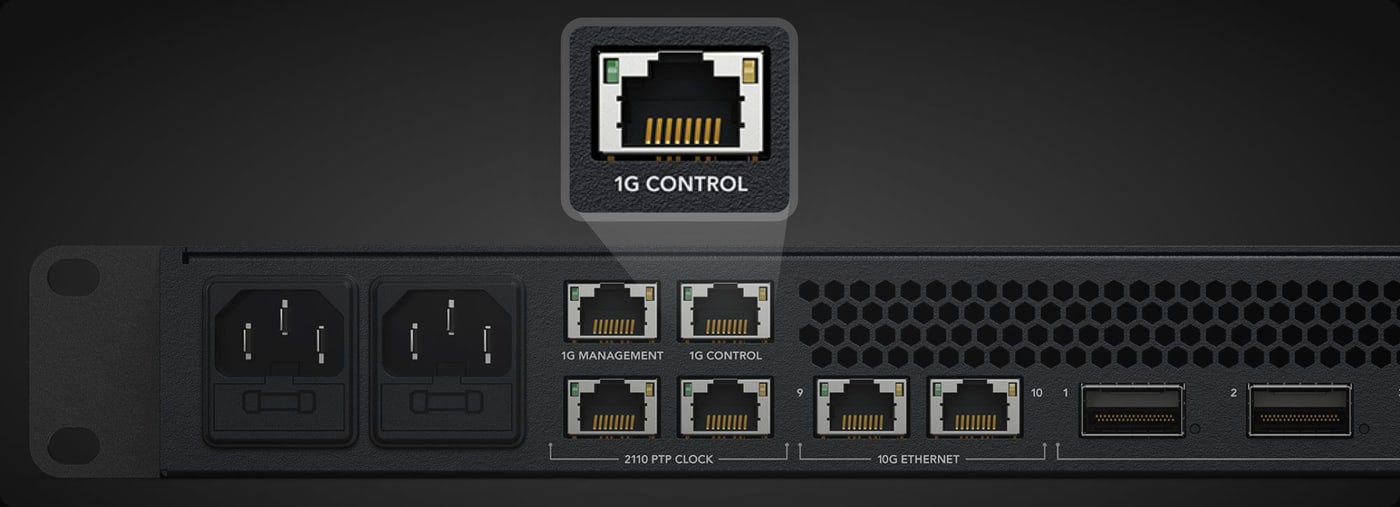 Blackmagic Ethernet Switch 820 – Dedicated NMOS port