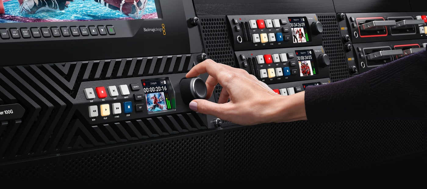 HyperDeck ISO Recorder 100G – RS-422 for broadcast automation