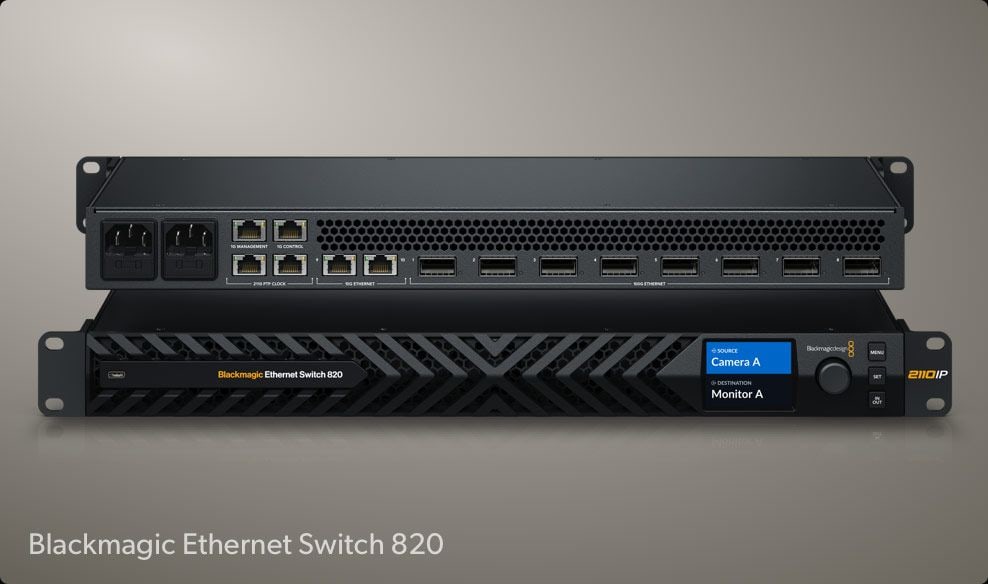 HyperDeck ISO Recorder 100G – Straight into a 100G switch