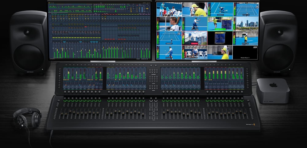 Blackmagic Design Fairlight Live Audio Panel 40 – Channel strips and touchscreens