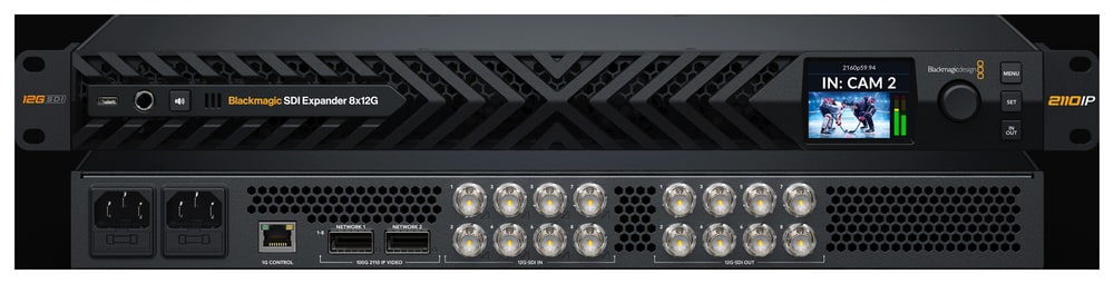 Blackmagic SDI Expander 8x12G – A robust bridge between SDI and IP