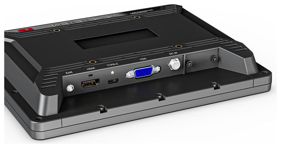 Lilliput 819/T – Connectors on the bottom edge