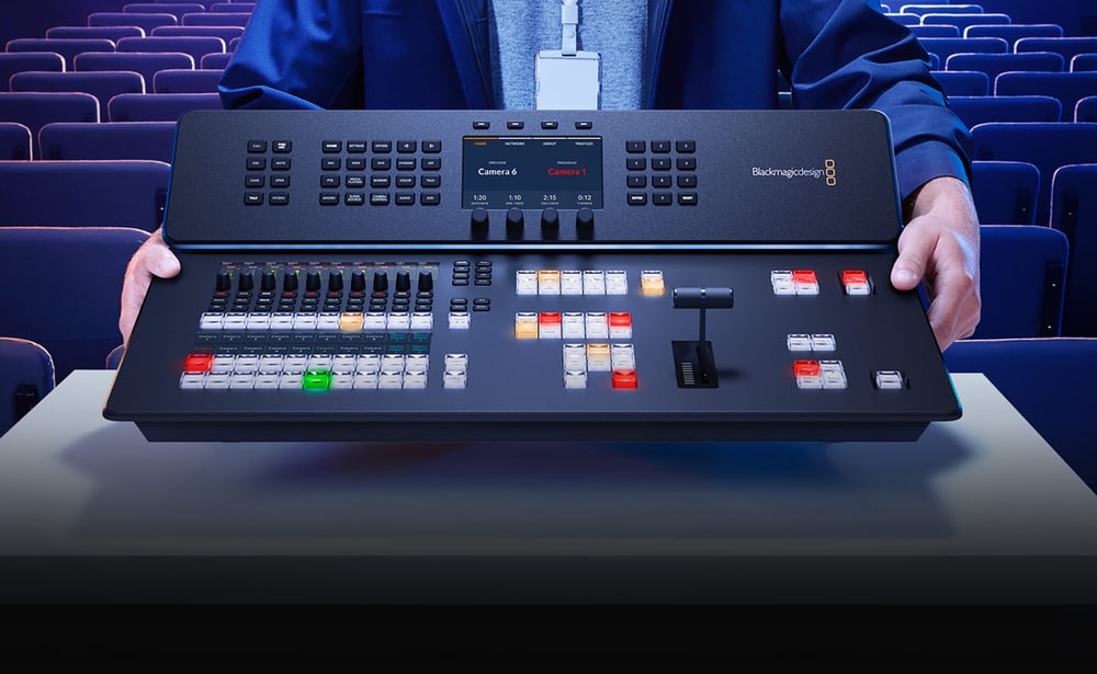 ATEM Television Studio HD8 ISO – Broadcast panel with T-bar