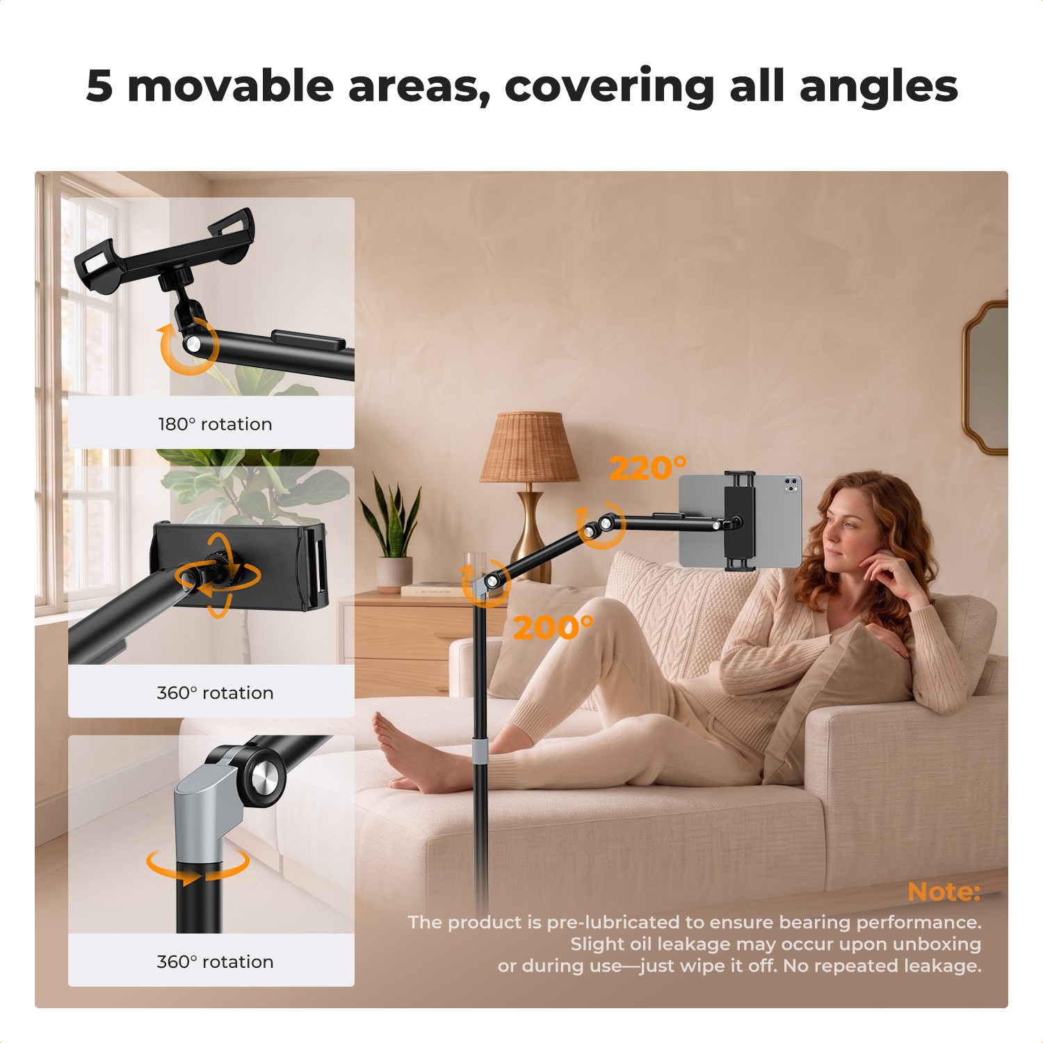 Multi-axis adjustment of the K&F Concept floor stand